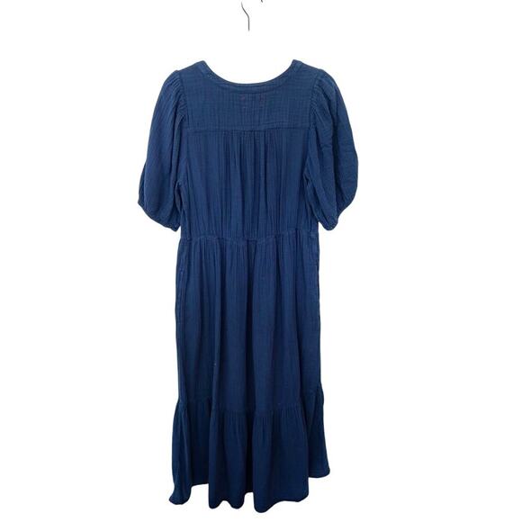 XíRENA Navy Cotton Lennox Dress Sz M - Picture 8 of 9